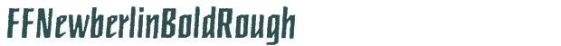 Font Preview Image for FFNewberlinBoldRough