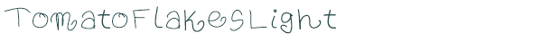 Font Preview Image for TomatoFlakesLight