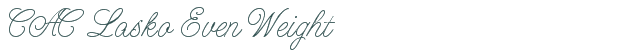 Font Preview Image for CAC Lasko Even Weight