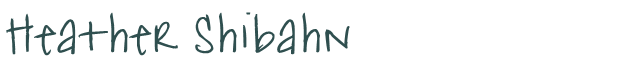 Font Preview Image for Heather Shibahn
