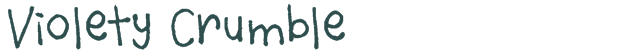 Font Preview Image for Violety Crumble