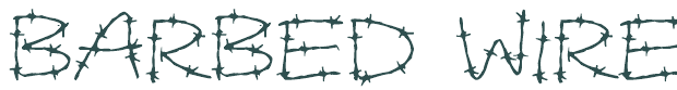 Font Preview Image for Barbed Wires