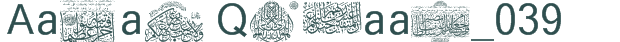 Font Preview Image for Aayat Quraan_039