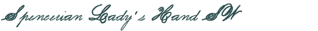 Font Preview Image for Spencerian Lady's Hand SW
