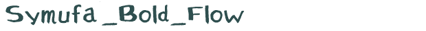 Font Preview Image for Symufa_Bold_Flow
