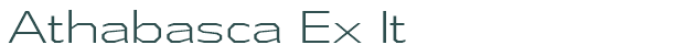 Font Preview Image for Athabasca Ex It