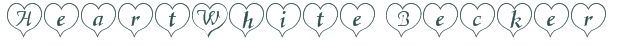 Font Preview Image for HeartWhite Becker