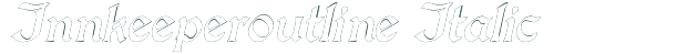 Font Preview Image for Innkeeperoutline Italic