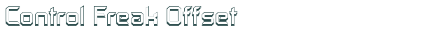 Font Preview Image for Control Freak Offset