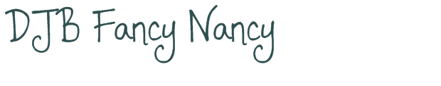 Font Preview Image for DJB Fancy Nancy