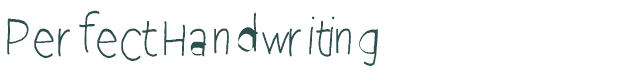 Font Preview Image for Perfect Handwriting