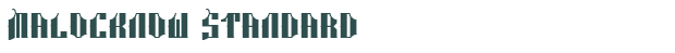 Font Preview Image for Malocknow Standard