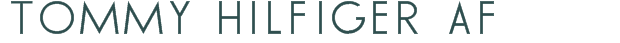 Font Preview Image for TOMMY HILFIGER AF