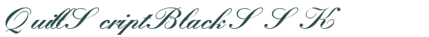 Font Preview Image for QuillScriptBlackSSK
