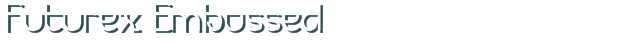 Font Preview Image for Futurex Embossed
