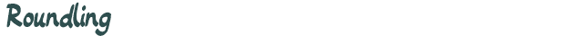 Font Preview Image for Roundling