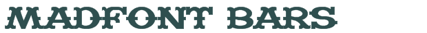 Font Preview Image for Madfont Bars