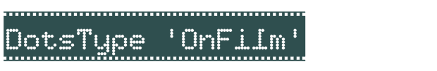 Font Preview Image for DotsType 'OnFilm'