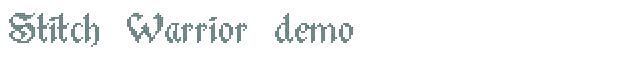 Font Preview Image for Stitch Warrior demo