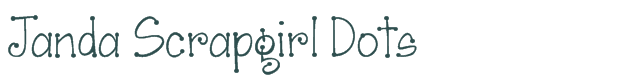 Font Preview Image for Janda Scrapgirl Dots