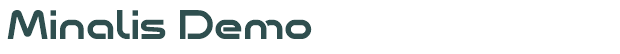 Font Preview Image for Minalis Demo