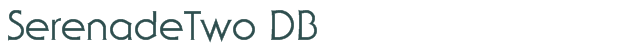 Font Preview Image for SerenadeTwo DB