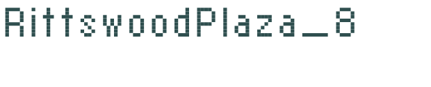 Font Preview Image for RittswoodPlaza_8