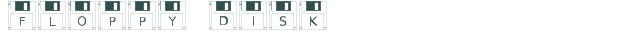Font Preview Image for Floppy Disk