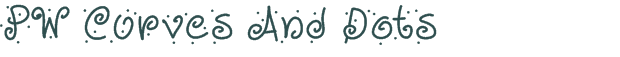 Font Preview Image for PW Curves And Dots
