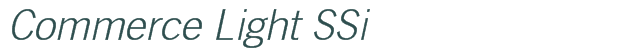 Font Preview Image for Commerce Light SSi