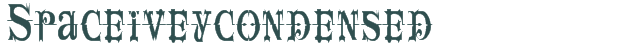 Font Preview Image for Spaceiveycondensed