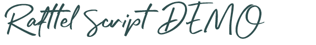 Font Preview Image for Rafttel Script DEMO