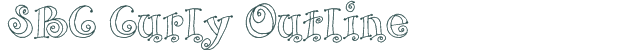 Font Preview Image for SBC Curly Outline