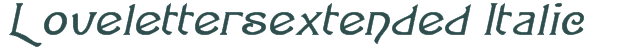 Font Preview Image for Lovelettersextended Italic