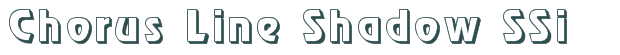 Font Preview Image for Chorus Line Shadow SSi