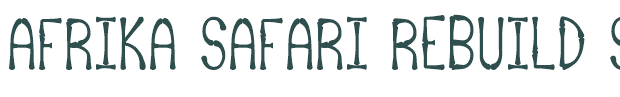 Font Preview Image for Afrika Safari Rebuild St