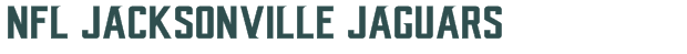 Font Preview Image for NFL Jacksonville Jaguars