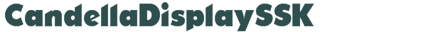 Font Preview Image for CandellaDisplaySSK