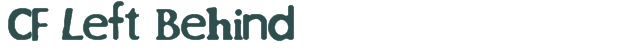 Font Preview Image for CF Left Behind
