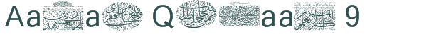Font Preview Image for Aayat Quraan 9