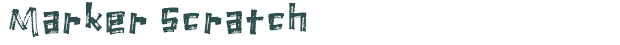 Font Preview Image for Marker Scratch