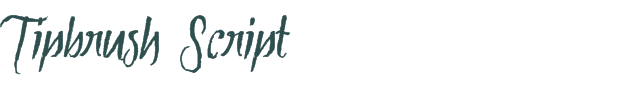 Font Preview Image for Tipbrush Script