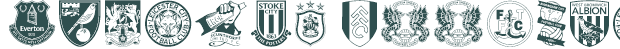 Font Preview Image for English Football Club Badges