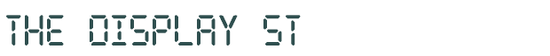 Font Preview Image for The Display St