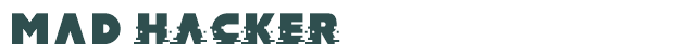Font Preview Image for MAD hacker