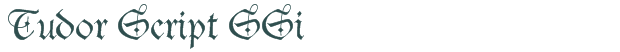 Font Preview Image for Tudor Script SSi