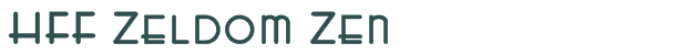 Font Preview Image for HFF Zeldom Zen