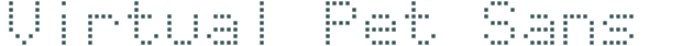 Font Preview Image for Virtual Pet Sans