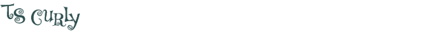 Font Preview Image for TS Curly