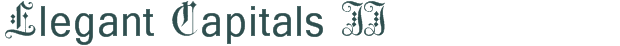 Font Preview Image for Elegant Capitals II